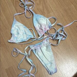 Frankie’s Biknis Pastel Tie-Dye Bikini Set